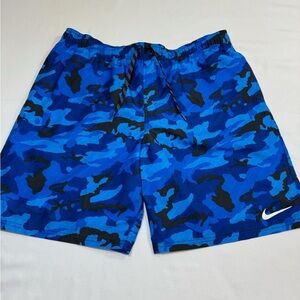 Nike Men's Athletic Shorts in Blue and Black Camo